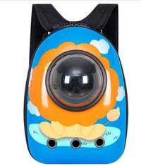 HKM-4513725 Portable Pet Backpack with Transparent Cover and Ventilation Holes for Cats and Dogs