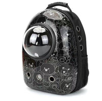HKM-4513725 Portable Pet Backpack with Transparent Cover and Ventilation Holes for Cats and Dogs