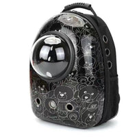 HKM-4513725 Portable Pet Backpack with Transparent Cover and Ventilation Holes for Cats and Dogs