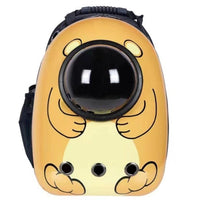 HKM-4513725 Portable Pet Backpack with Transparent Cover and Ventilation Holes for Cats and Dogs