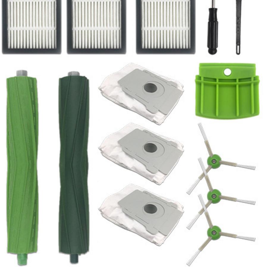 HKM-451475 i7 Sweeping Robot Accessories - Main Brush, Side Brush, Filter, and Dust Collection Bags