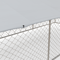 HKM-4515133 Large Outdoor Dog Kennel with Waterproof UV-Resistant Roof - 19.7' x 7.5' x 7.5'