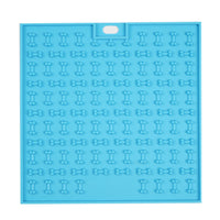 HKM-4515261 Silicone Pet Licking and Slow Feeding Pad - Dog Bone & Cross Designs, Multiple Colors