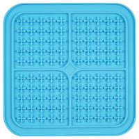 HKM-4515261 Silicone Pet Licking and Slow Feeding Pad - Dog Bone & Cross Designs, Multiple Colors