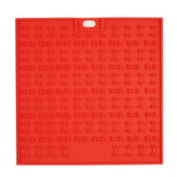 HKM-4515261 Silicone Pet Licking and Slow Feeding Pad - Dog Bone & Cross Designs, Multiple Colors