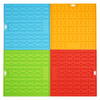 HKM-4515261 Silicone Pet Licking and Slow Feeding Pad - Dog Bone & Cross Designs, Multiple Colors