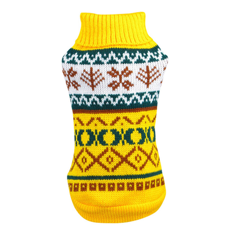 HKM-4515645 Cozy Casual Dog Sweater for Autumn and Winter - 100% Cotton Material