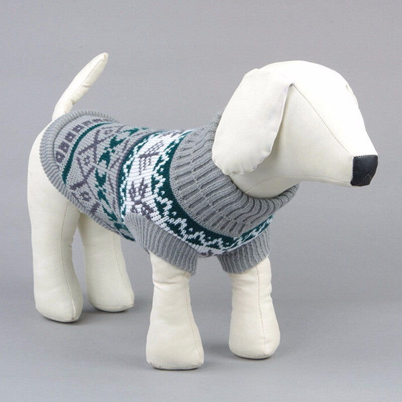 HKM-4515645 Cozy Casual Dog Sweater for Autumn and Winter - 100% Cotton Material