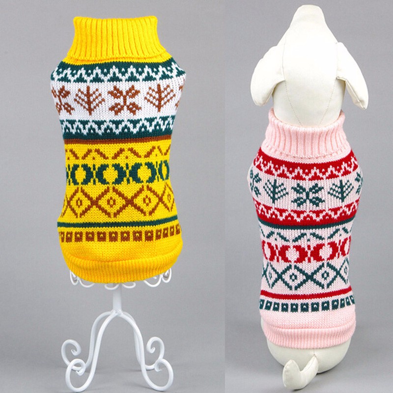 HKM-4515645 Cozy Casual Dog Sweater for Autumn and Winter - 100% Cotton Material