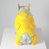 HKM-4517821 All-Weather Raincoat for Small and Medium-Sized Dogs - Available in Yellow, Gray, Green