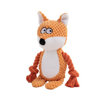 HKM-4518077 Interactive Plush Hippo Dog Toy with Sound and Rope for Tug of War Training