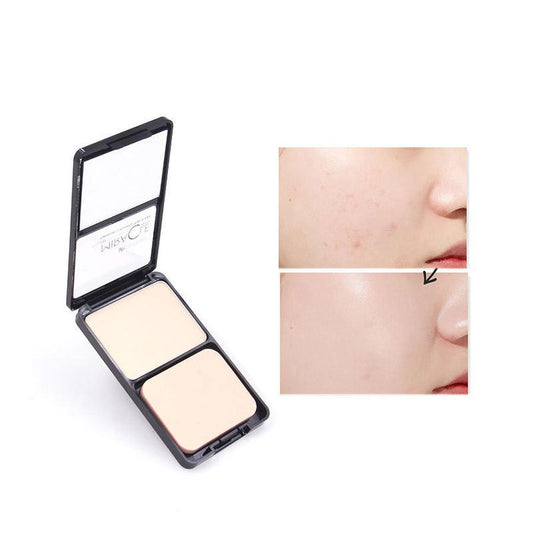 HKM-451859 Miracle Silky Mineral Pressed Powder 8g - Concealer, Oil Control, Smooth Finish for Normal Skin