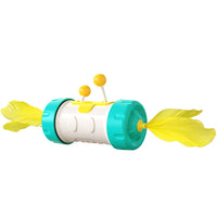 HKM-4518717 Interactive Feather Chasing Toy for Cats - Engaging Pole Tumbler Puzzle for Kittens
