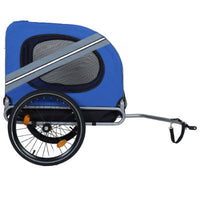 HKM-4518845 Large Folding Bike Trailer for Dogs, All-Terrain Pet Carrier, 120LB Capacity, Durable Steel Frame, Ideal for Cycling, Jogging, and Outdoor Adventures