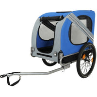 HKM-4518845 Large Folding Bike Trailer for Dogs, All-Terrain Pet Carrier, 120LB Capacity, Durable Steel Frame, Ideal for Cycling, Jogging, and Outdoor Adventures