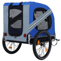 HKM-4518845 Large Folding Bike Trailer for Dogs, All-Terrain Pet Carrier, 120LB Capacity, Durable Steel Frame, Ideal for Cycling, Jogging, and Outdoor Adventures