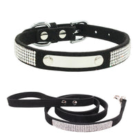 HKM-4519229 Water-Resistant Adjustable Dog Collar with Removable Pull Rope in Light Blue Korean Velvet Microfiber