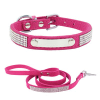 HKM-4519229 Water-Resistant Adjustable Dog Collar with Removable Pull Rope in Light Blue Korean Velvet Microfiber