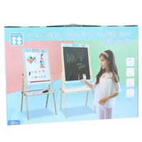 HKM-451923 Children's Wooden Drawing Easel and Writing Board for Ages 3-6