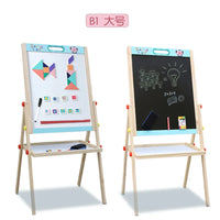 HKM-451923 Children's Wooden Drawing Easel and Writing Board for Ages 3-6