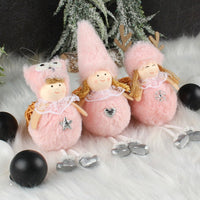 HKM-451923 Long-Legged Plush Angel Doll Christmas Tree Ornament – Adorable Holiday Decor