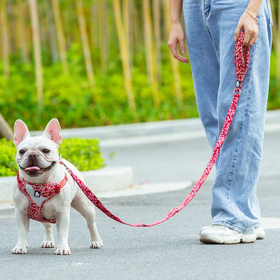 HKM-4521021 Durable Polyester Dog Traction Belt with Aluminum Shrimp Button - Multiple Colors Available