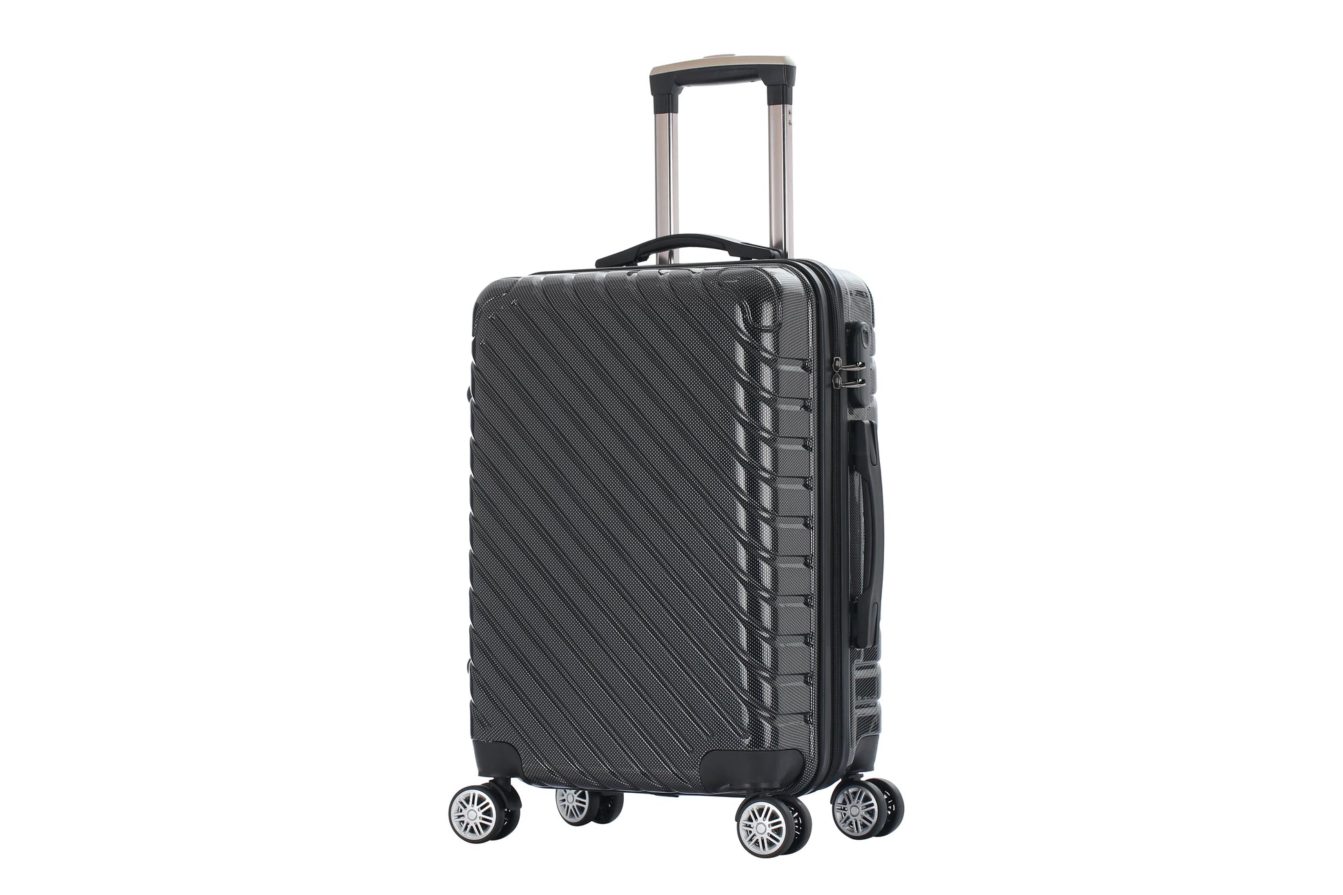HKM-452179 24 Inch Lightweight Trolley Case with Universal Wheels and 20 Inch Student Luggage Lock Box