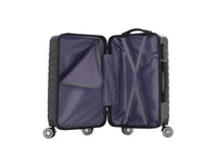 HKM-452179 24 Inch Lightweight Trolley Case with Universal Wheels and 20 Inch Student Luggage Lock Box