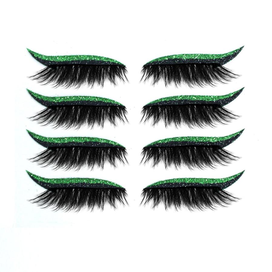 HKM-452179 Magnetic 3D False Eyelashes - 4 Pairs of Glue-free Self-adhesive Lashes in Various Colors