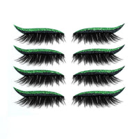 HKM-452179 Magnetic 3D False Eyelashes - 4 Pairs of Glue-free Self-adhesive Lashes in Various Colors