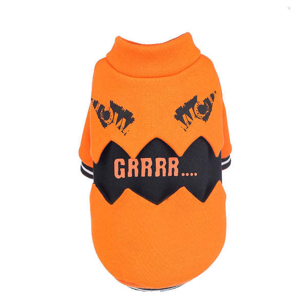 HKM-4522301 Pumpkin Halloween Costume for Dogs - Cozy Casual Sweater Outfit