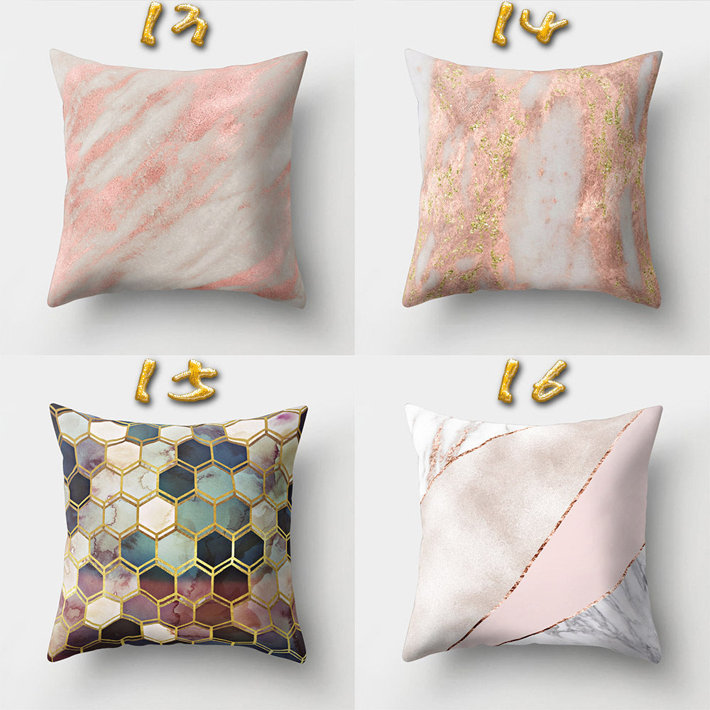 HKM-452243 Cartoon Pattern Polyester Pillow Cover - 45x45 cm