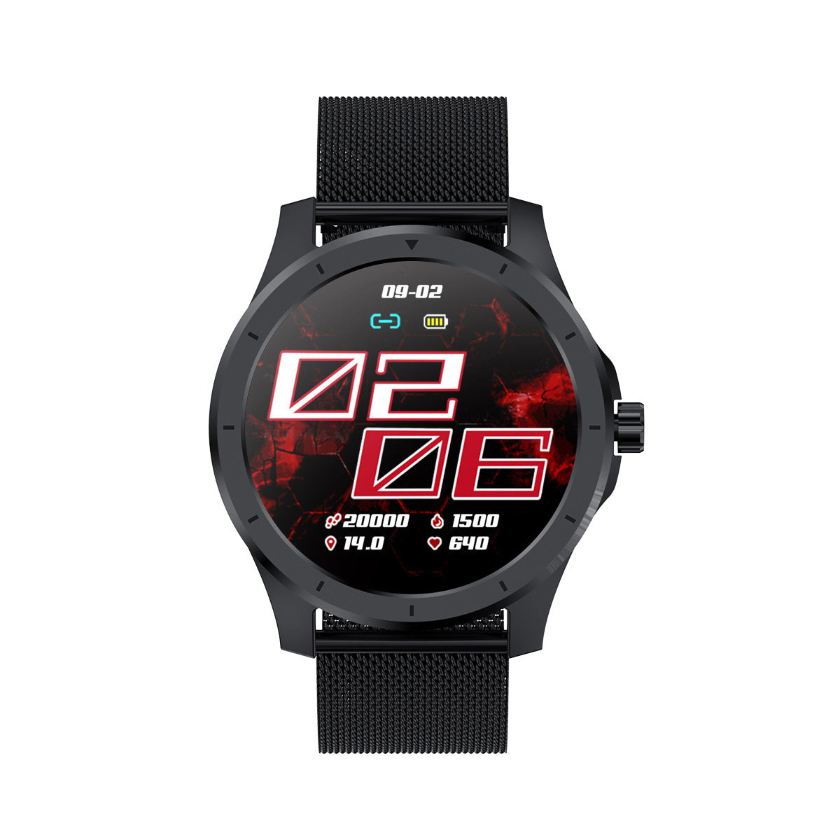 HKM-452307 Bluetooth Smart Watch with Heart Rate Monitoring, Blood Pressure Tracking, and Sleep Analysis