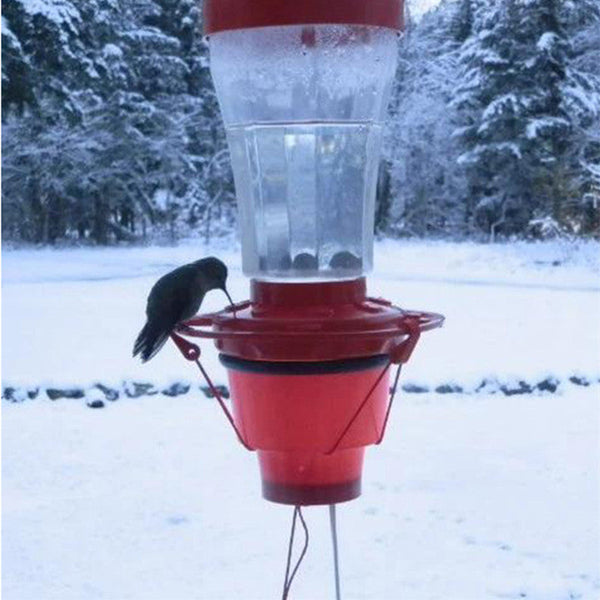 HKM-4523197 Hummingbird Feeder Heater with 15W Bulb for Winter Protection - Easy to Attach and Efficient Warmth