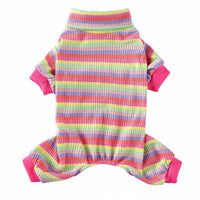 HKM-4523837 Stylish Striped High Collar Pajamas for Dogs in Various Colors