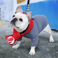 HKM-4525373 Casual Contrast Pocket Embroidered Dog T-Shirt for Everyday Wear