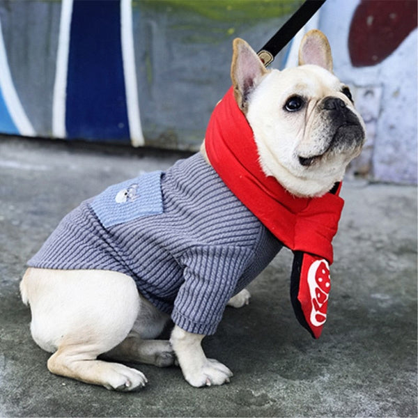 HKM-4525373 Casual Contrast Pocket Embroidered Dog T-Shirt for Everyday Wear