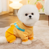 HKM-4527549 Three-Dimensional Chicken Design Warm Dog Clothing in Yellow, Sizes XS to XXL