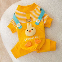 HKM-4527549 Three-Dimensional Chicken Design Warm Dog Clothing in Yellow, Sizes XS to XXL