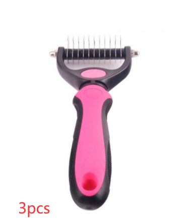HKM-4528573 Stainless Steel Rake Comb with Rounded Edge for Dogs and Cats - Large and Small Sizes Available
