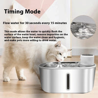 HKM-4528829 Stainless Steel Infrared Induction Water Fountain for Dogs and Cats