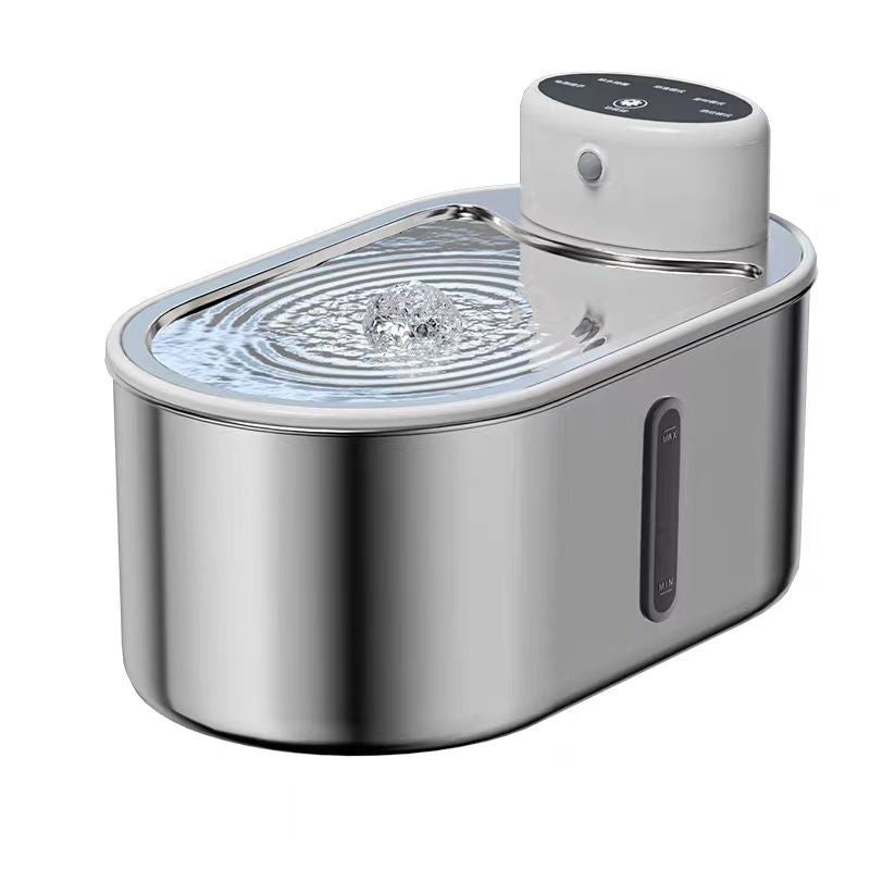 HKM-4528829 Stainless Steel Infrared Induction Water Fountain for Dogs and Cats