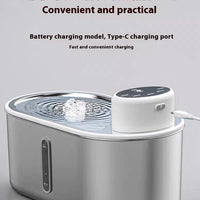 HKM-4528829 Stainless Steel Infrared Induction Water Fountain for Dogs and Cats