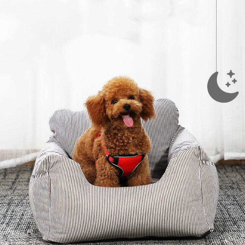 HKM-4529213 Removable Washable Pet Car Seat with Anti-Slip Bottom and High Resilience Cotton, 55*50*35cm