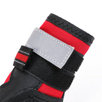 HKM-4529597 Reflective Waterproof Dog Shoes with Stretch Fabric and Rubber Sole