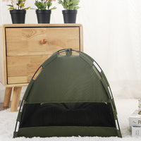 HKM-4530237 Cozy Portable Cat Tent Bed with Removable Non-Slip Soft Pad for Cats and Small Dogs