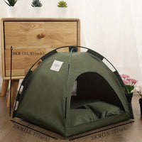 HKM-4530237 Cozy Portable Cat Tent Bed with Removable Non-Slip Soft Pad for Cats and Small Dogs