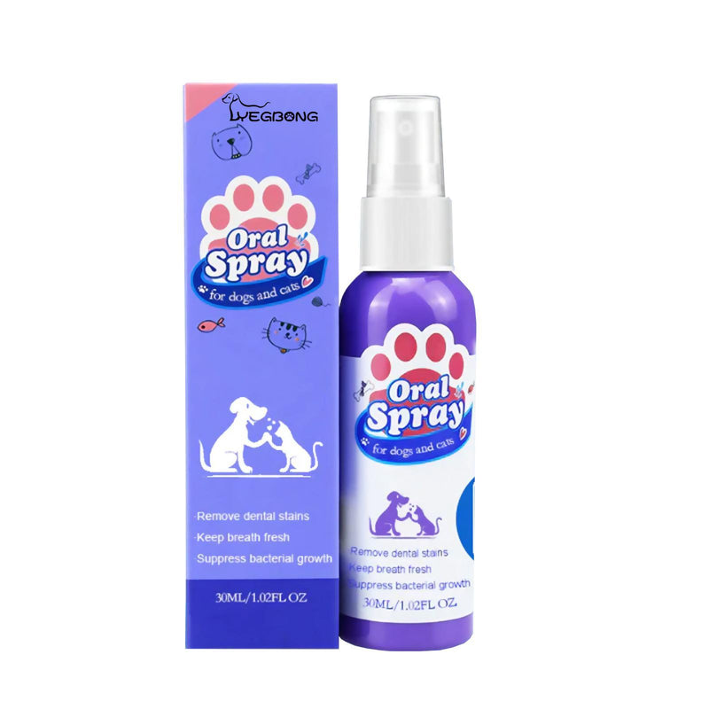 HKM-4530621 Pet Oral Cleaning Spray for Cats and Dogs - Fresh Breath and Gum Care