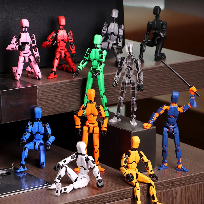 HKM-453075 Customisable Multi-Joint Articulated Action Figure - 3D Printed Desktop Toy for Kids and Collectors