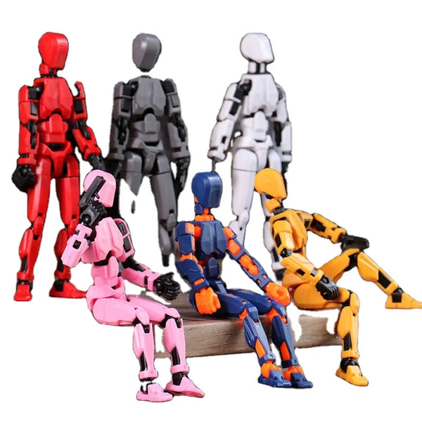 HKM-453075 Customisable Multi-Joint Articulated Action Figure - 3D Printed Desktop Toy for Kids and Collectors